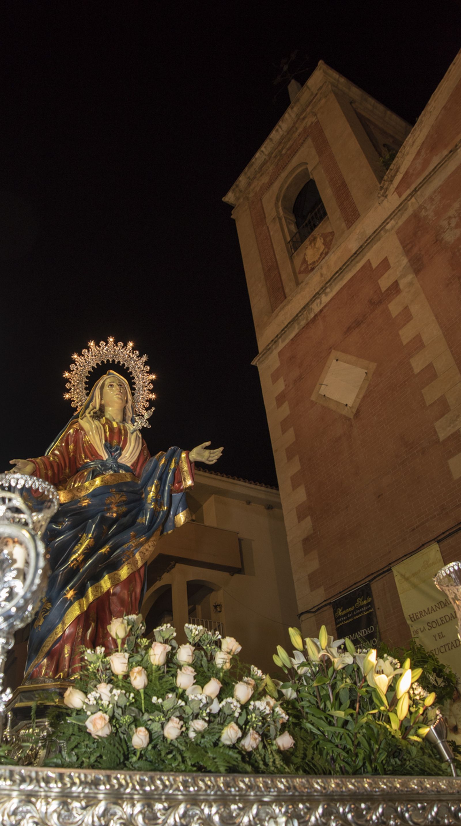 Imágenes de la procesión del Jueves Santo en Cuevas