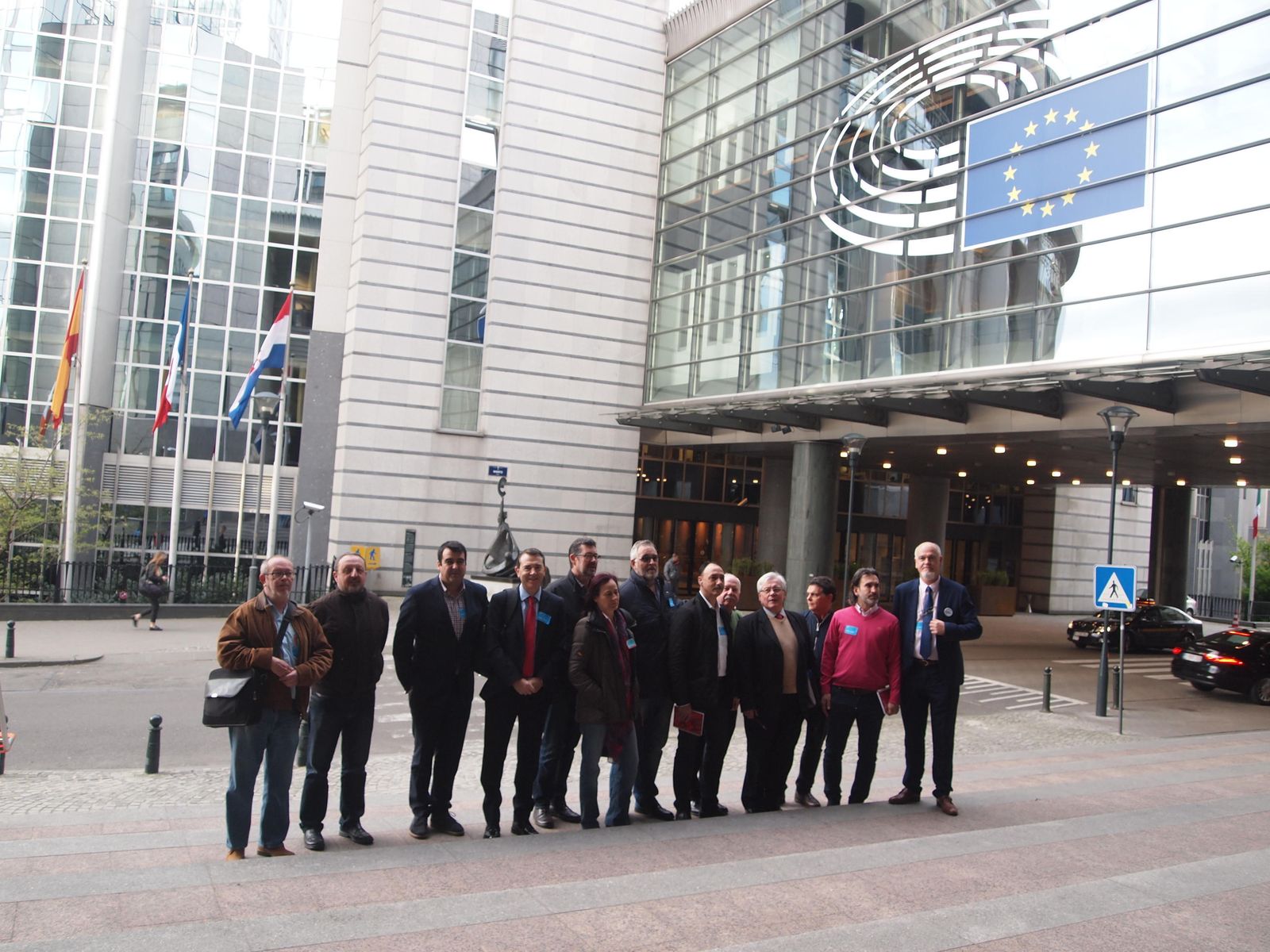 Despedida antes de volver de la delegación almeriense de la sede de la institución comunitaria en Bruselas.