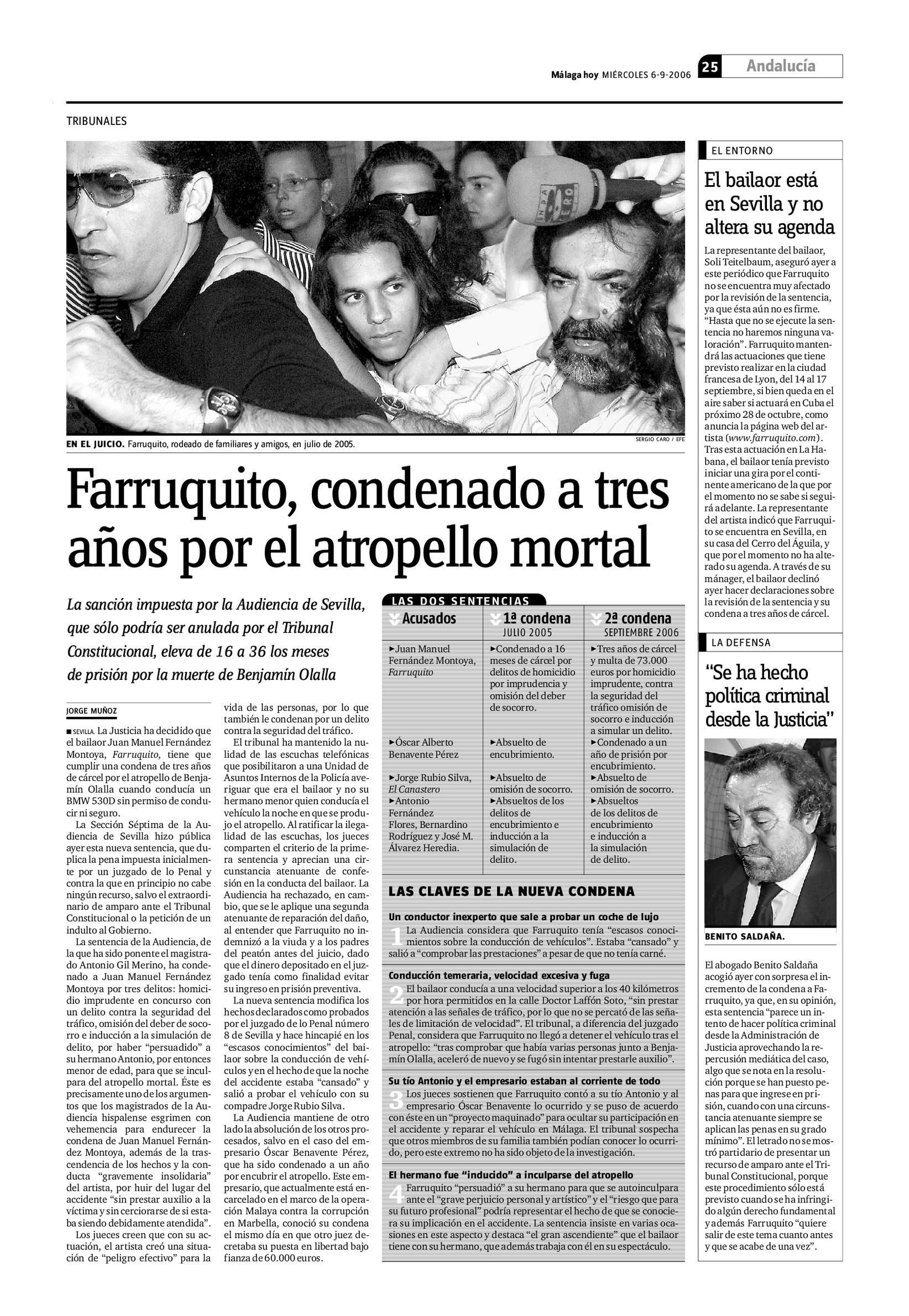 Crónica de tribunales del 6 de septiembre de 2006