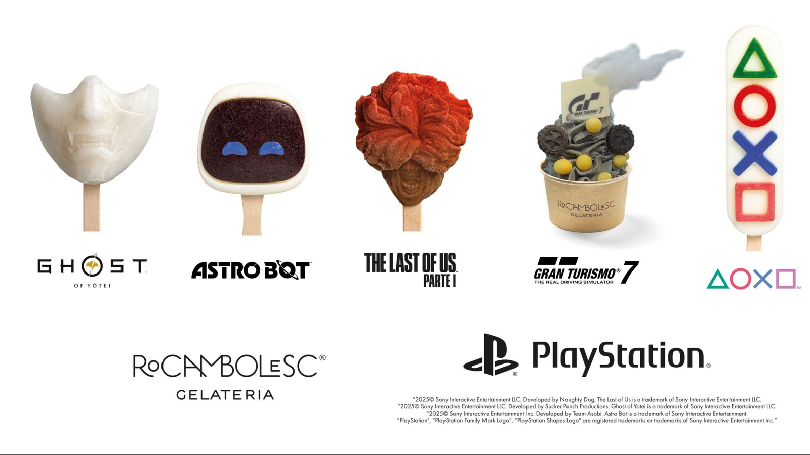 Estos son los cinco helados de Jordi Roca.