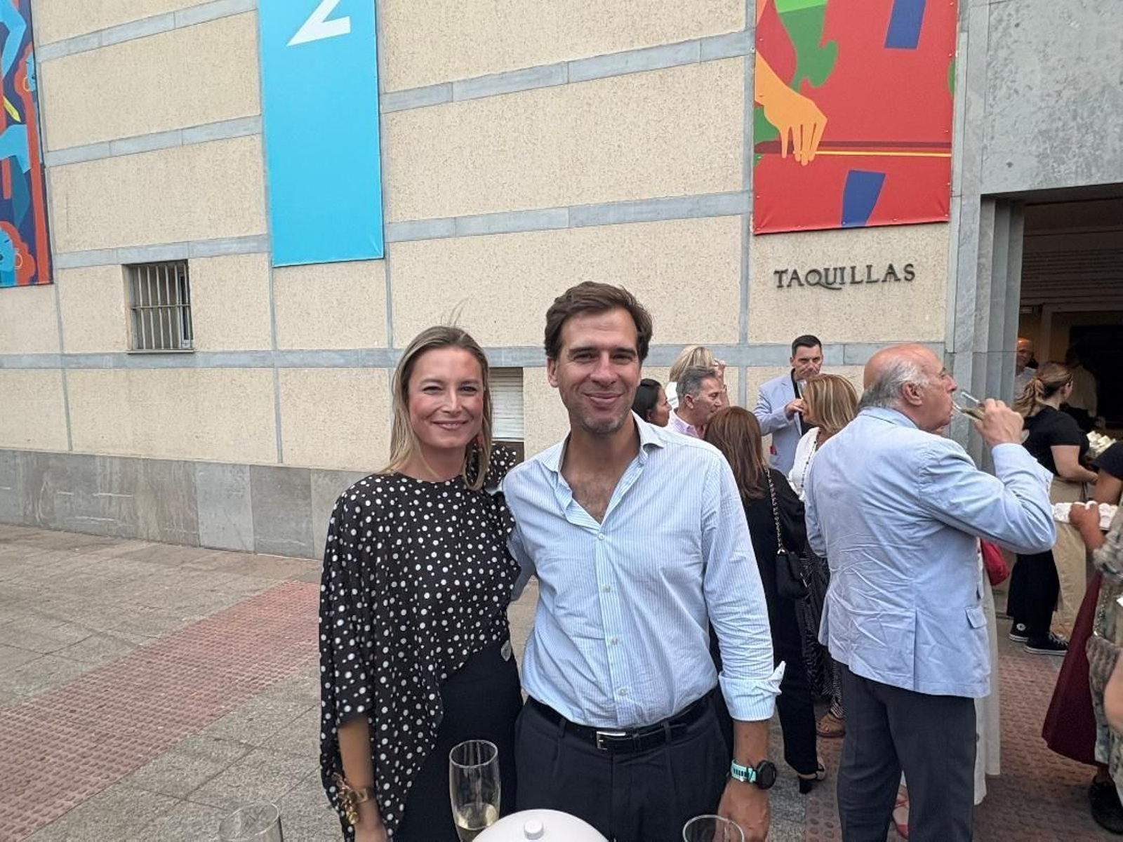 María González-Green con Santiago Molina. María González-Green con Santiago Molina.
