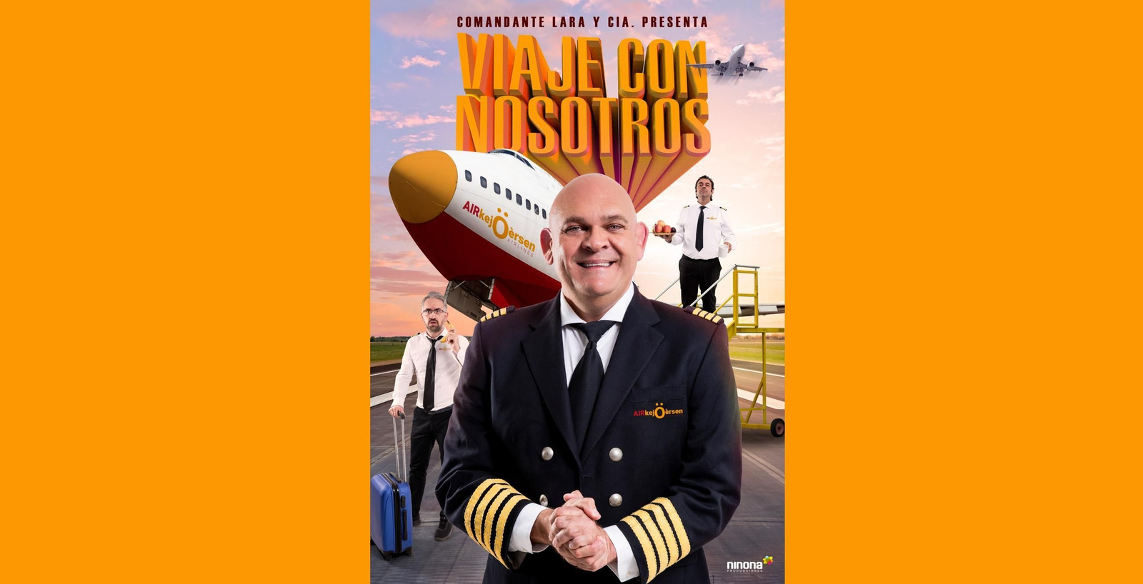 Cartel de 'Viaje con nosotros'.