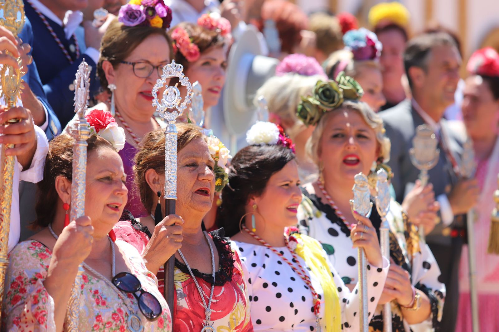 Imágenes de la presentación de las hermandades filiales ante la Virgen de Montemayor