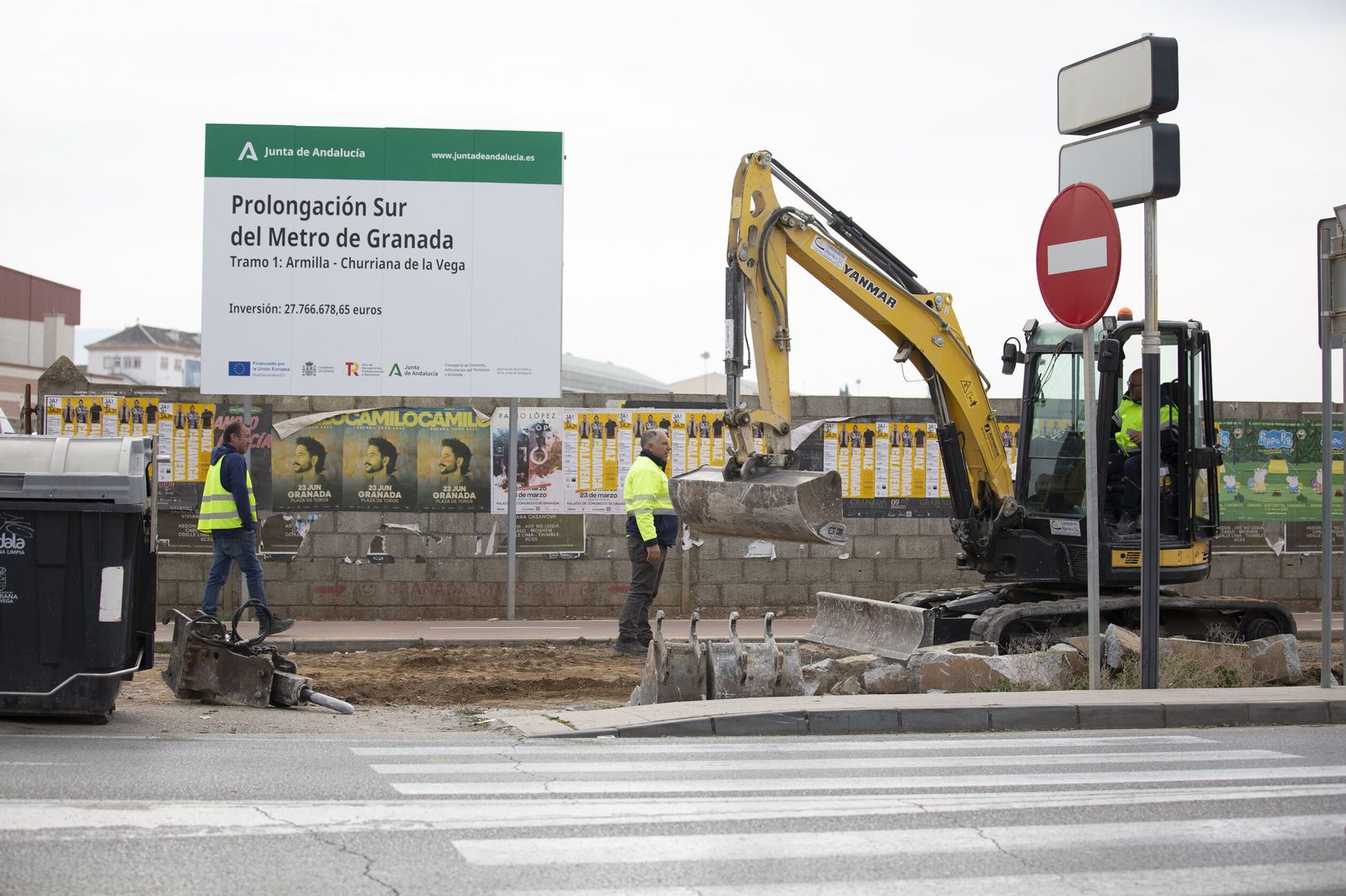 Las obras de ampliación del Metro de Granada en Las Gabias comienzan el viernes