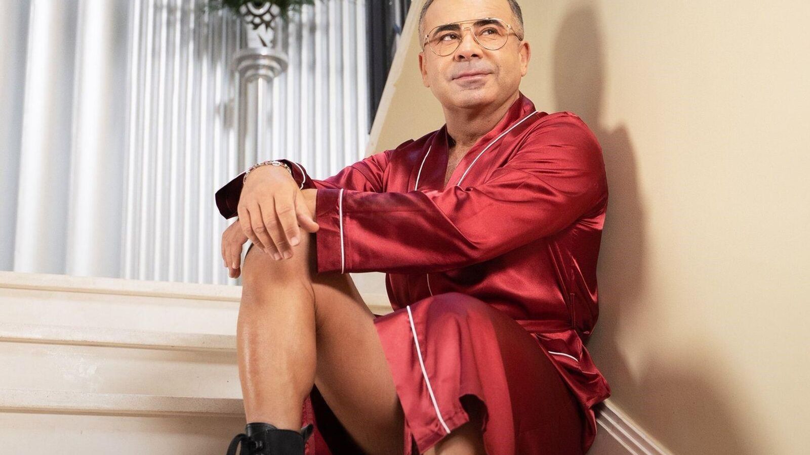 Jorge Javier Vázquez en la presentación de un podcast personal