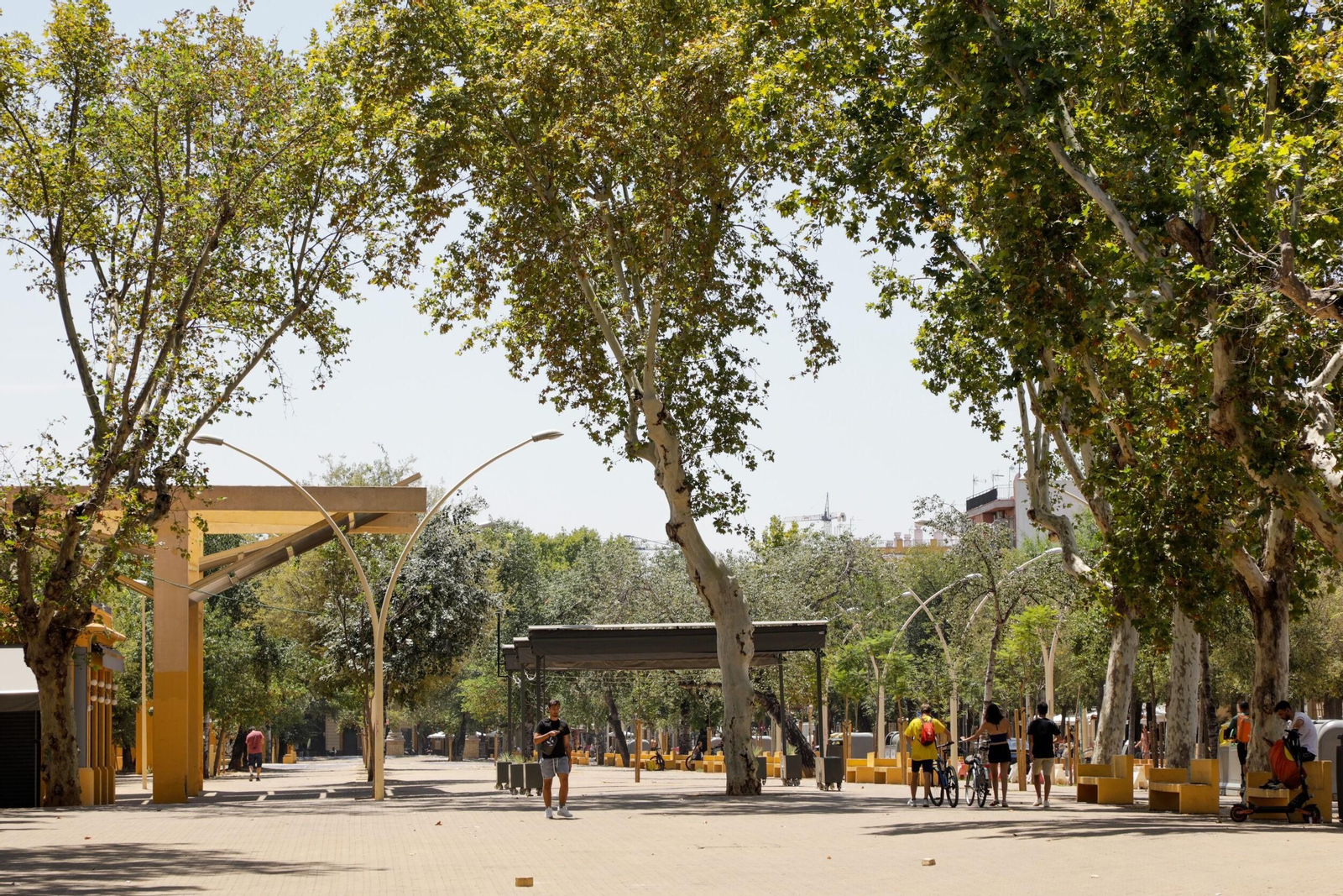 La actual Alameda de Hércules.