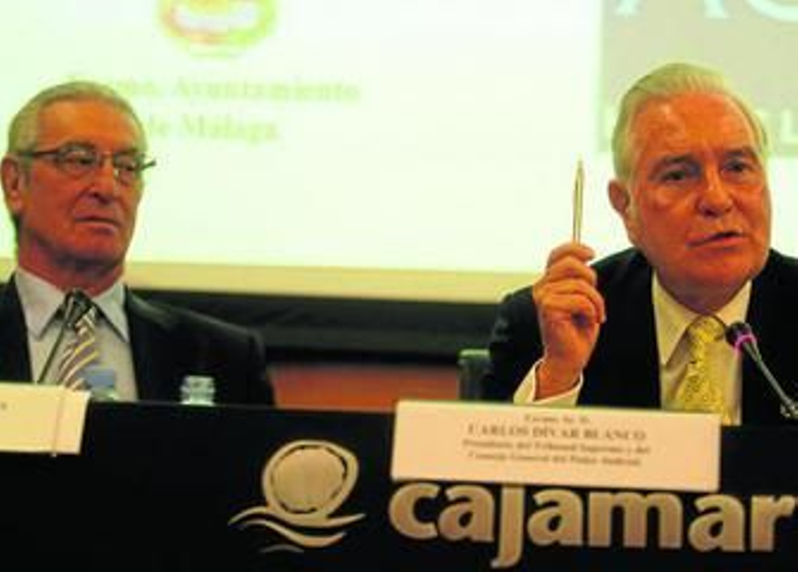 De la Maza y Dívar, ayer, durante su intervención en las Jornadas Jurídicas Malagueñas.