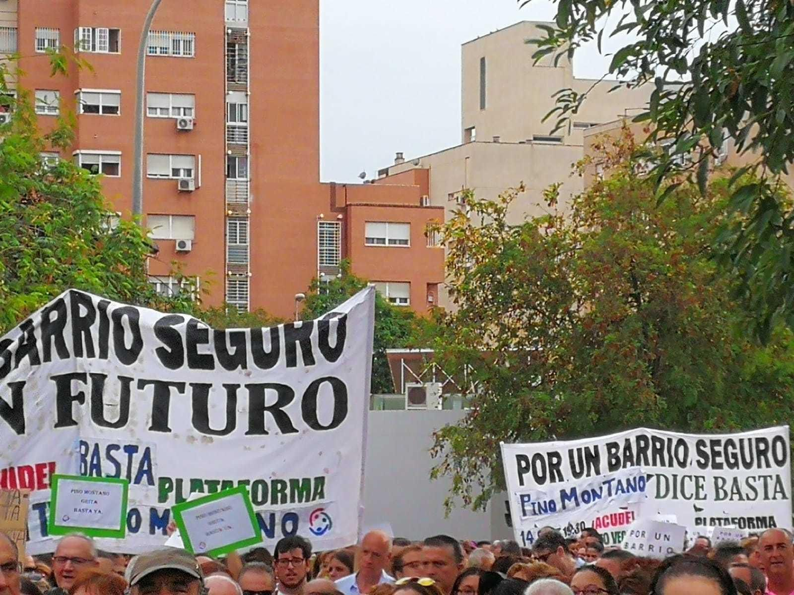 Imágenes de la manifestación en Pino Montano