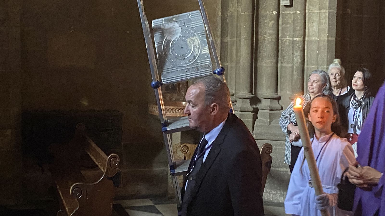 El auxiliar de la Corona, el pasado Viernes de Dolores.