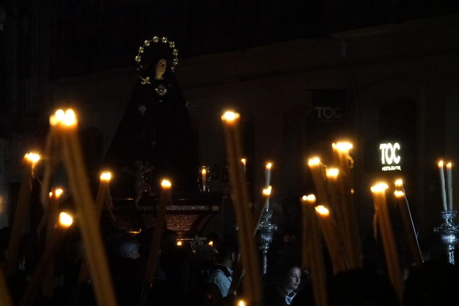 Servitas, en el Viernes Santo de Málaga del pasado año.