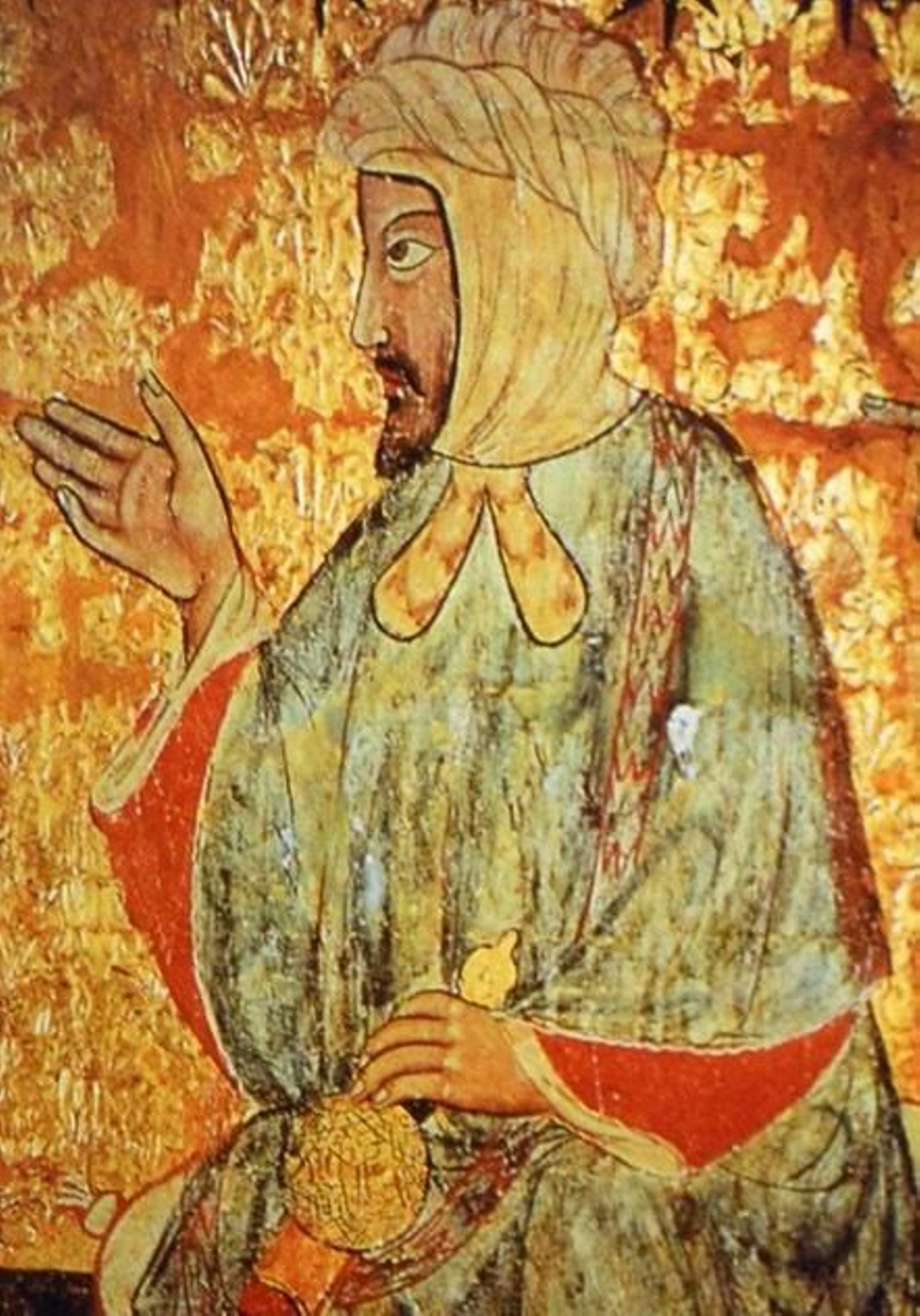 Retrato de Yusuf I, en la Sala de los Reyes de La Alhambra Retrato de Yusuf I, en la Sala de los Reyes de La Alhambra