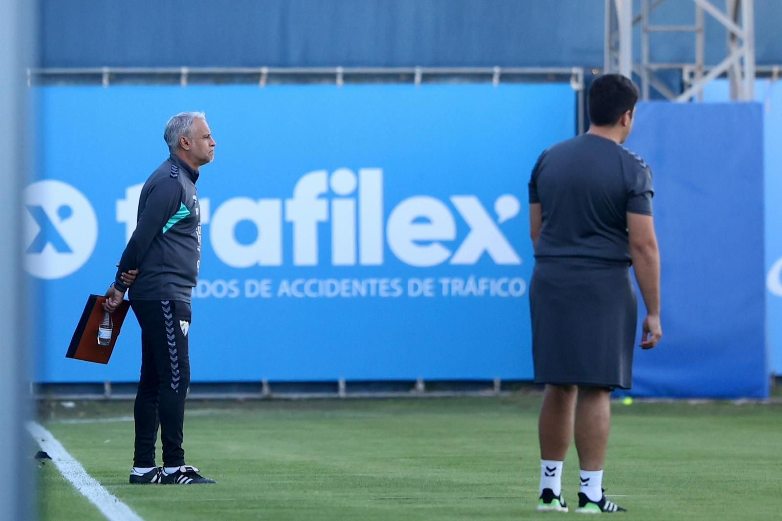 El Málaga CF da los últimos pespuntes antes de recibir al Córdoba