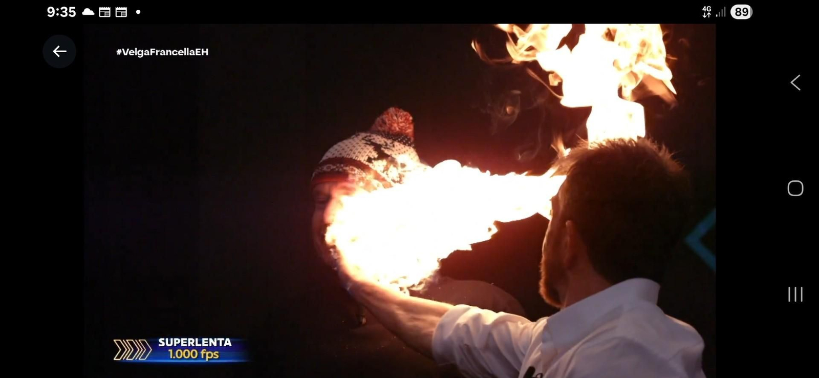 La llamarada en el rostro de El Monaguillo tras propinarle Pablo Motos un buen guantazo