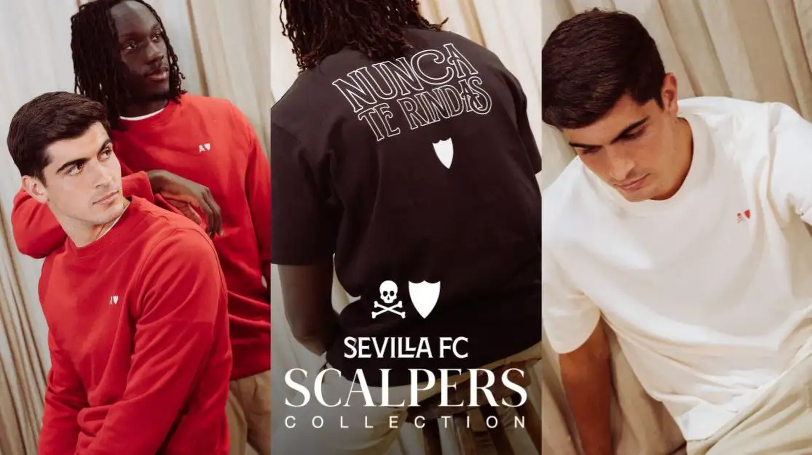 El Sevilla FC y Scalpers presentan su línea exclusiva de moda