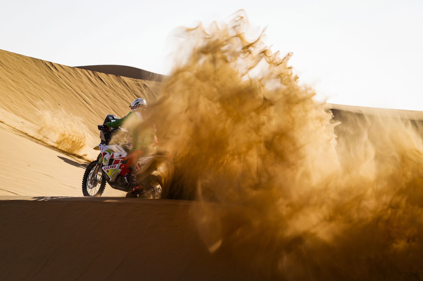 Pierre Cherpin en una foto tomada en la segunda etapa del Dakar