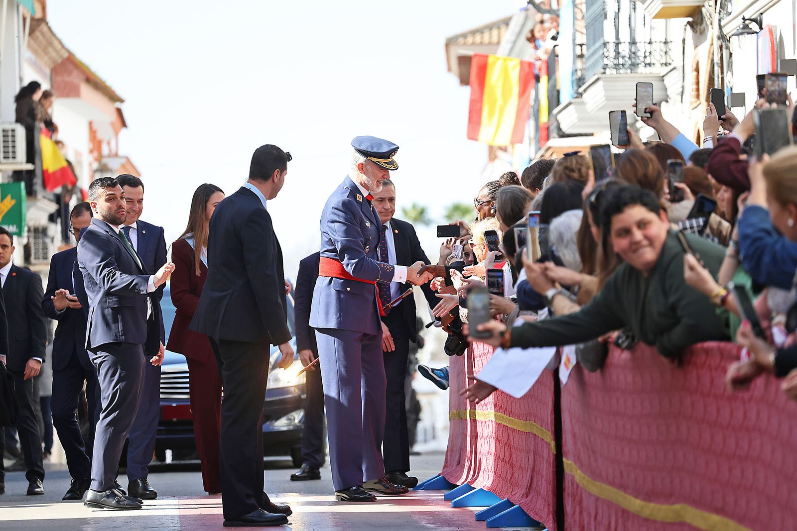 La llegada de S.M. el Rey Felipe VI a Palos de la Frontera, en fotografías