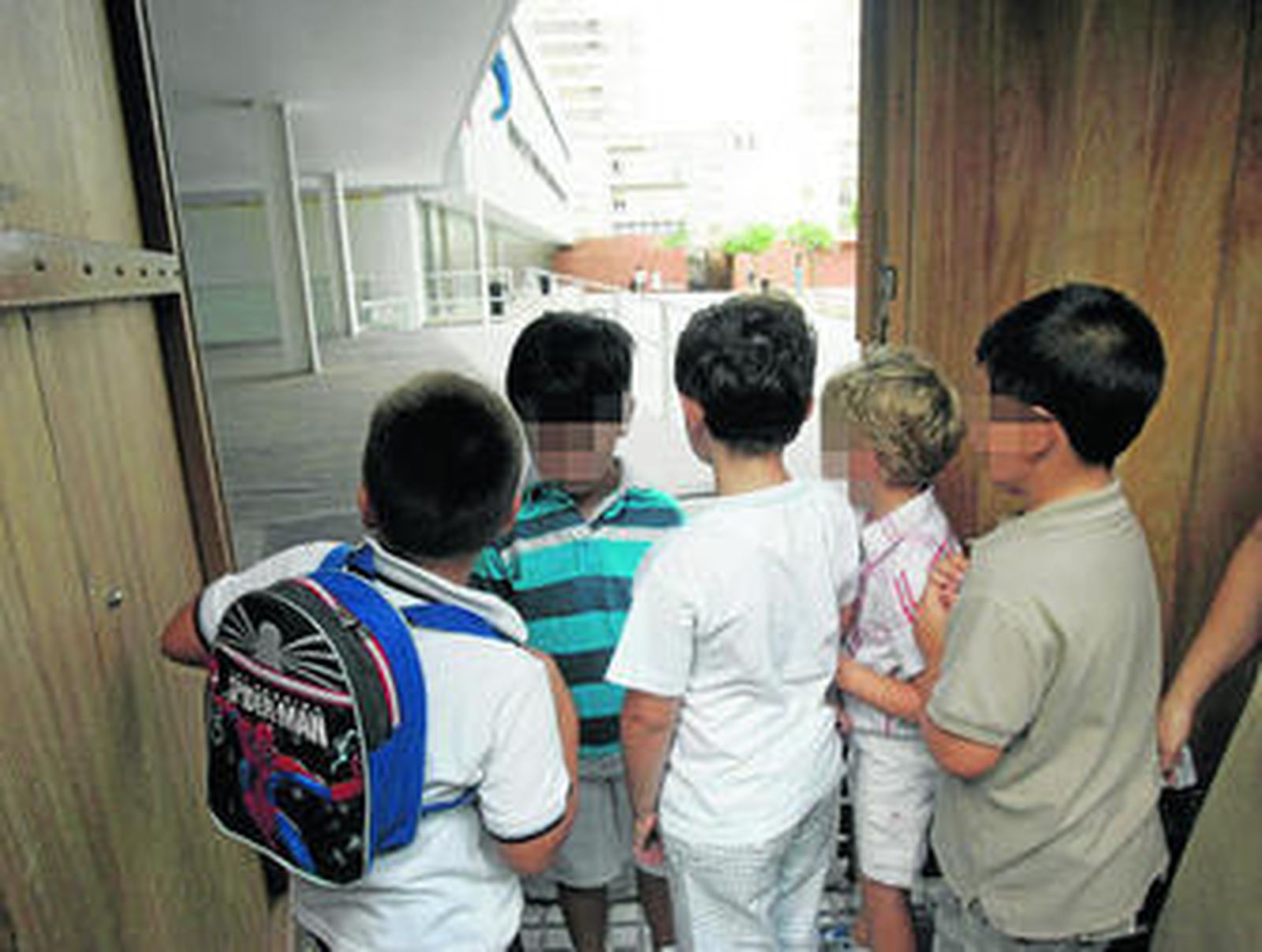 Alumnos del colegio Reyes Católicos.