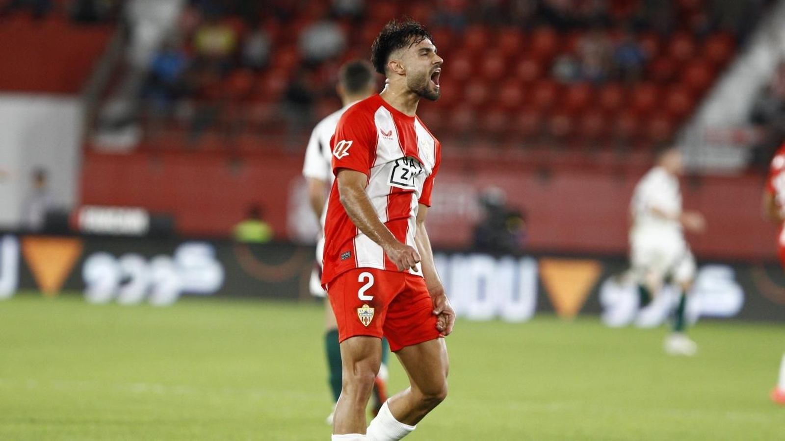 Arnau Puigmal, eufórico en uno de los encuentros de este curso.