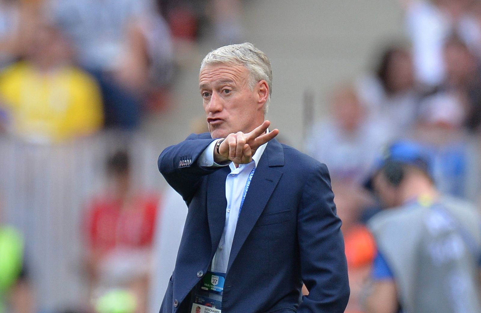 Las imágenes del Dinamarca-Francia