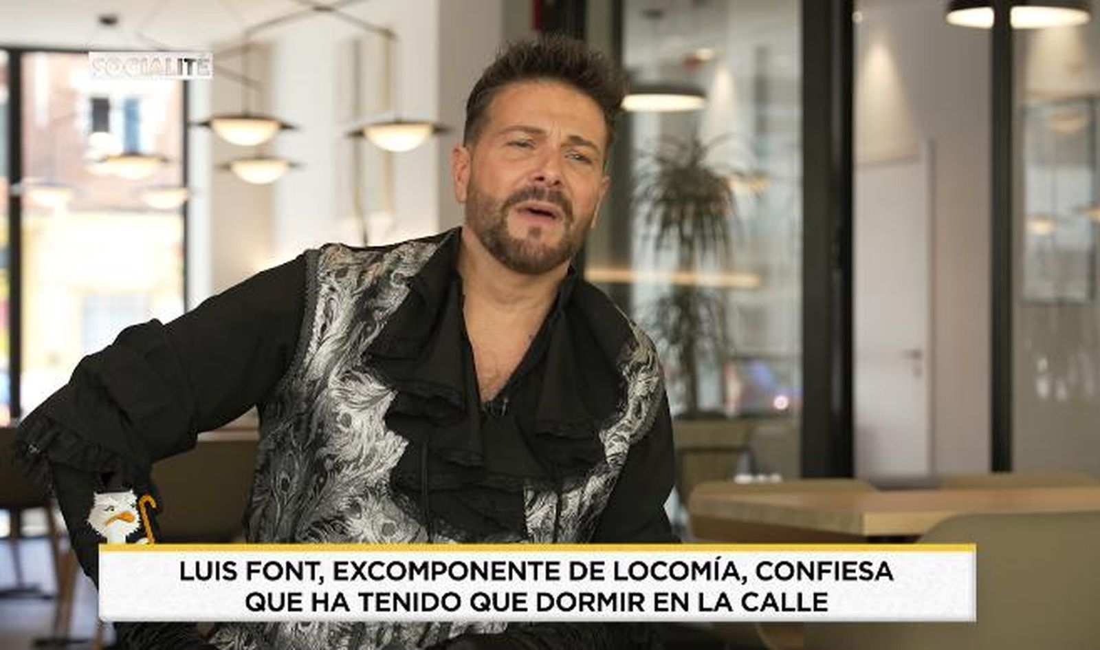 El cantante Luis Font en el programa 'Socialité'