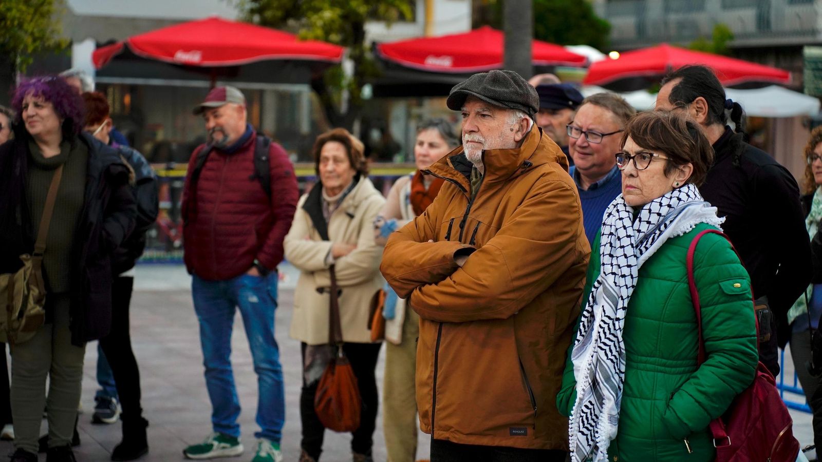 Fotos de la concentración en Algeciras en apoyo a Palestina