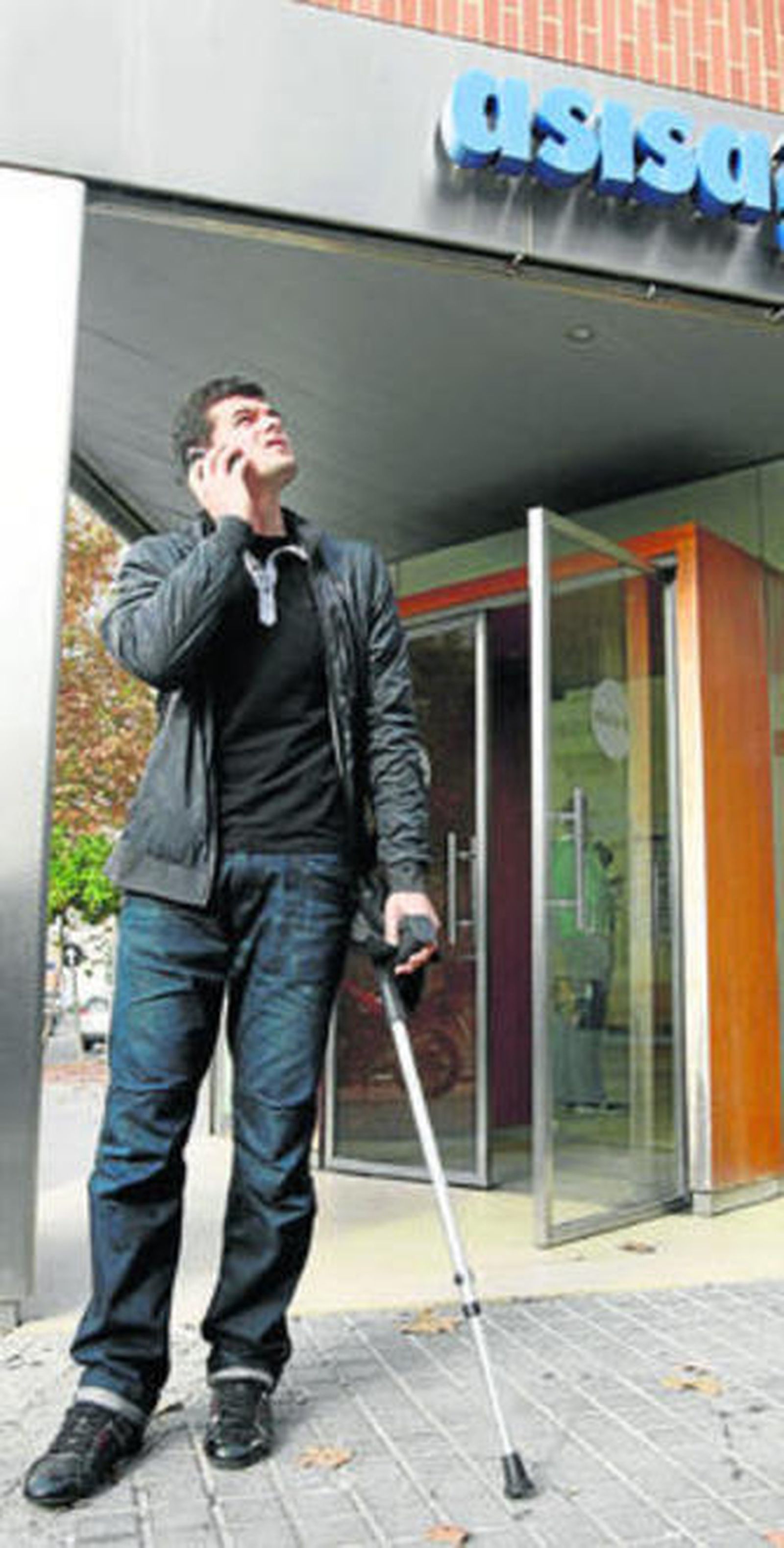 Raúl Navas, en la Clínica Asisa, ayer.