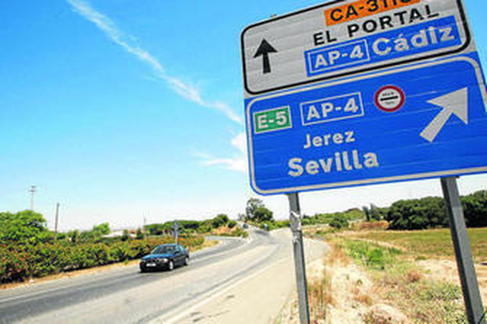 Muchos andaluces utilizarán la AP-4 este fin de semana para vivir el Carnaval gaditano.