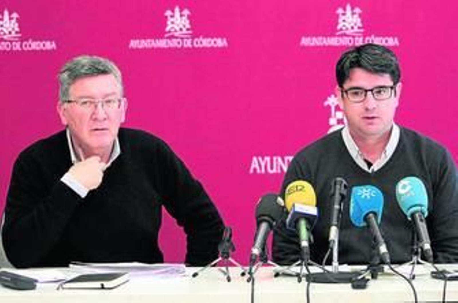 El gerente de la GMU, Emilio García, y el presidente, Pedro García.