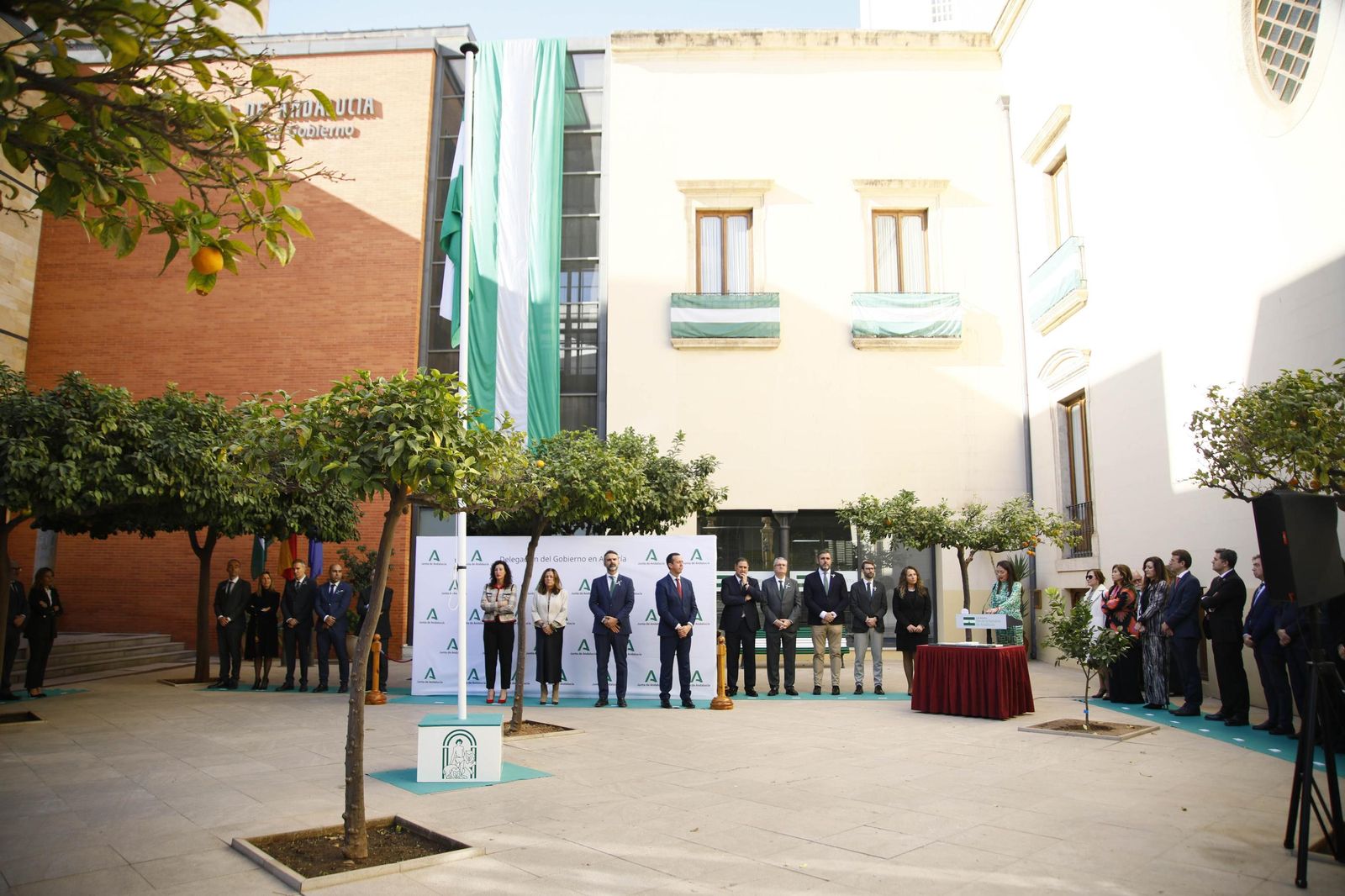 El día de la bandera de Andalucía celebrado en Almería, en imágenes