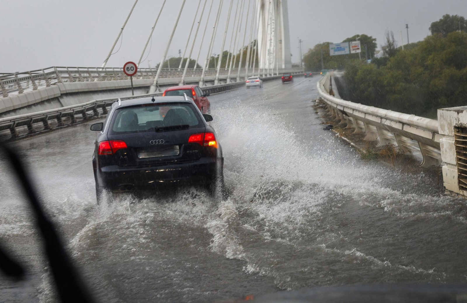 Se elevan a 500 las incidencias por lluvia en Andalucía, la mayoría en Huelva y Sevilla