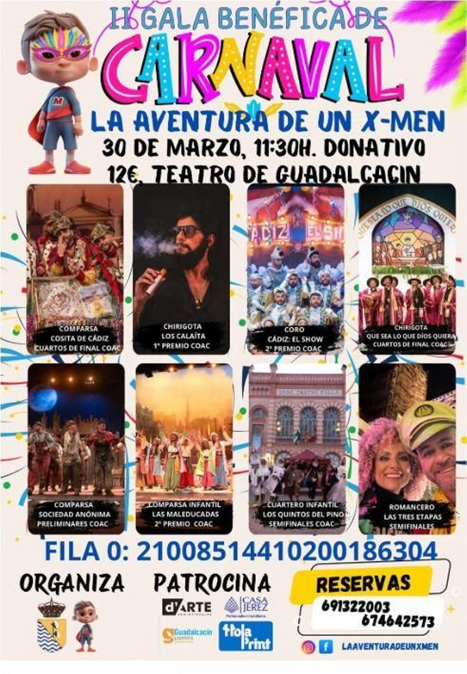 Cartel de la gala de carnaval solidaria por Martín el 30 de marzo. Cartel de la gala de carnaval solidaria por Martín el 30 de marzo.