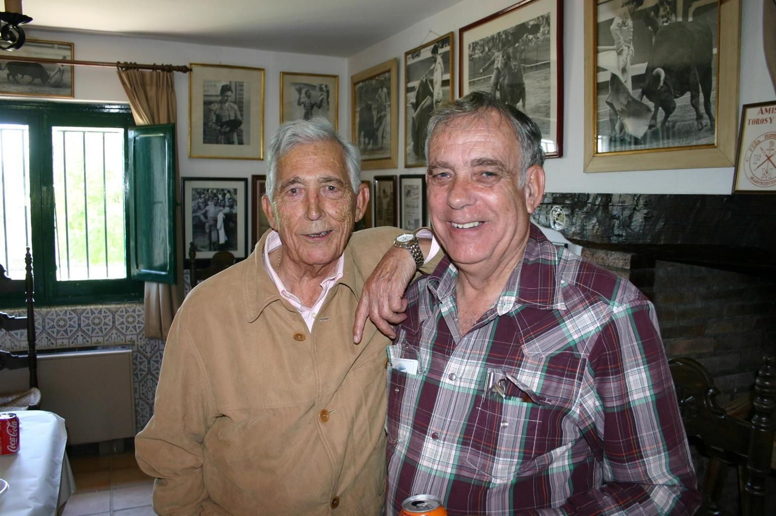 Fernando Heredia Romero con uno de sus grandes amigos, Paco Camino, recientemente fallecido.
