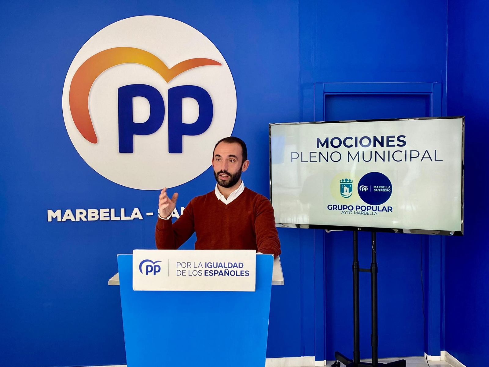 El portavoz del PP de Marbella, Enrique Rodríguez. El portavoz del PP de Marbella, Enrique Rodríguez.