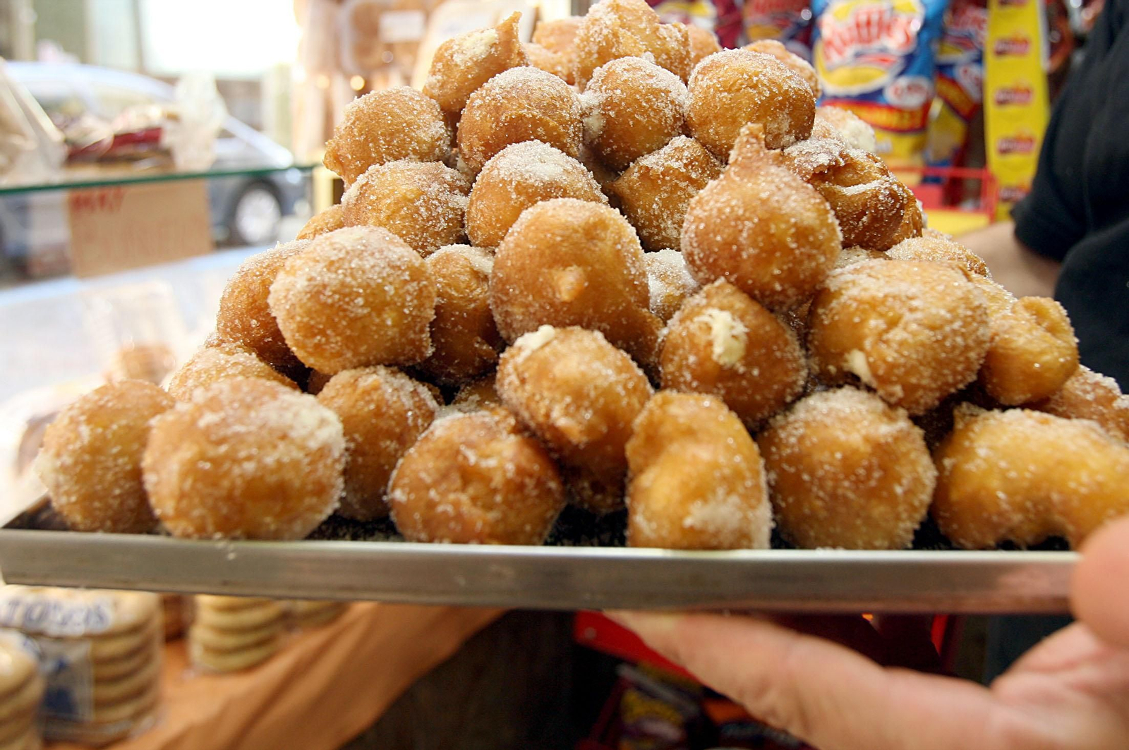 Imagen de archivo de una bandeja de buñuelos