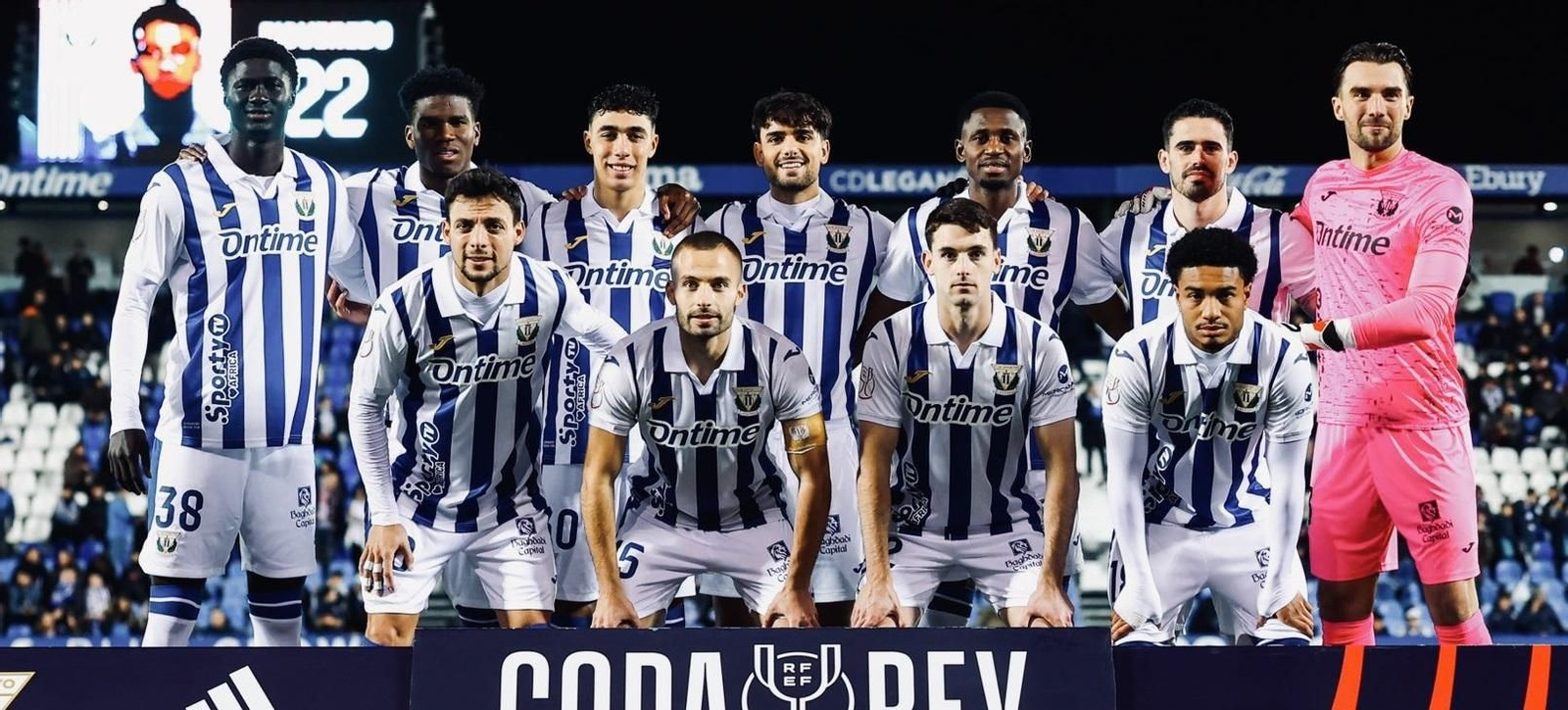 Formación inicial del Leganés en el duelo de Copa ante el Albacete.