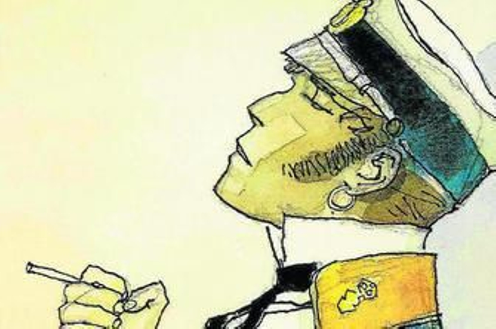 Perfil de Corto Maltés, el más popular de los personajes de Hugo Pratt (1927-1995).