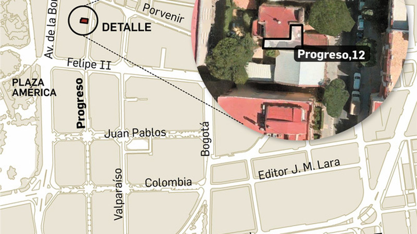 Ubicación de la casa y la ampliación. Fuente: elaboración propia.