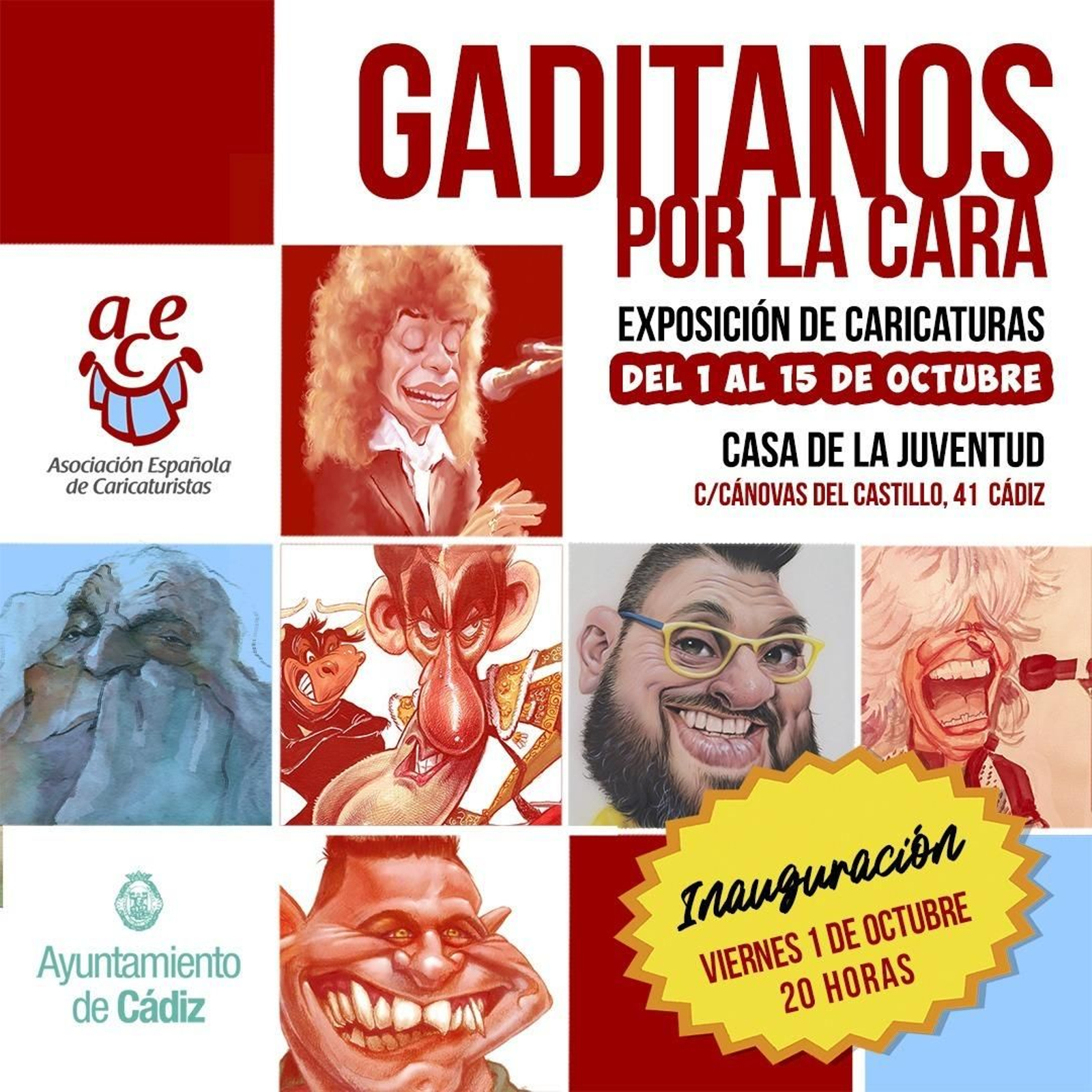 Cartel de la exposición en la Casa de la Juventud.