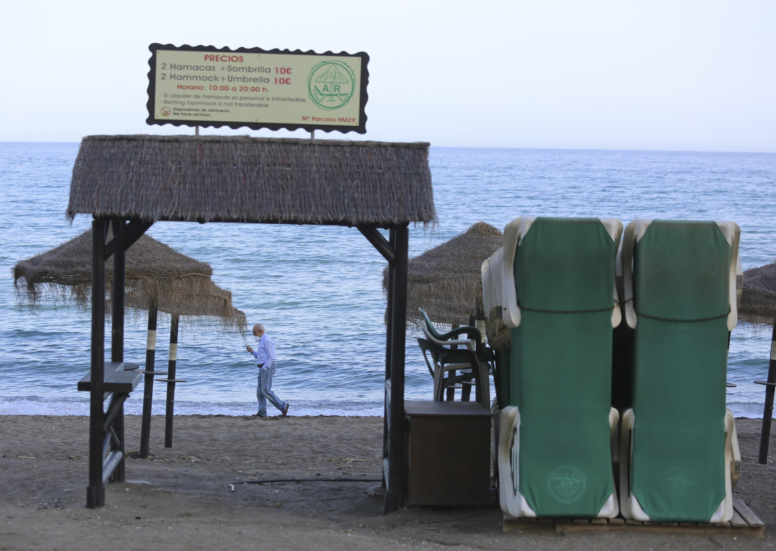 Una playa de la capital.