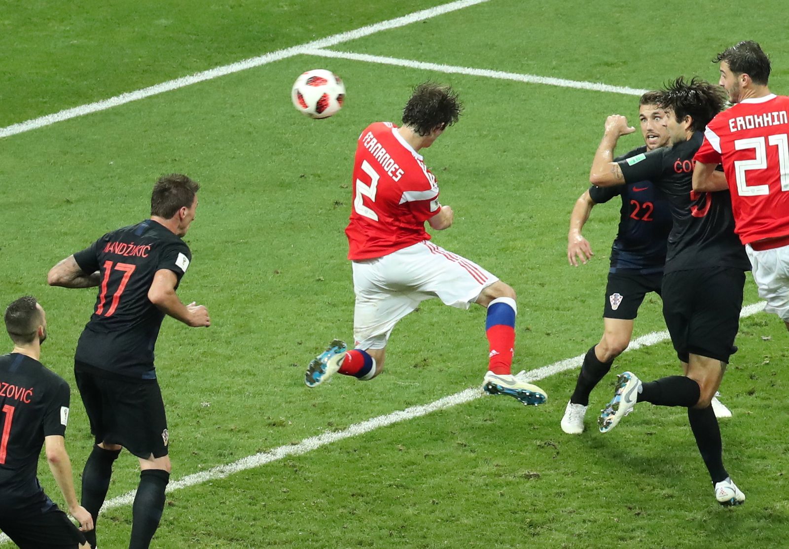 Las imágenes del Rusia-Croacia