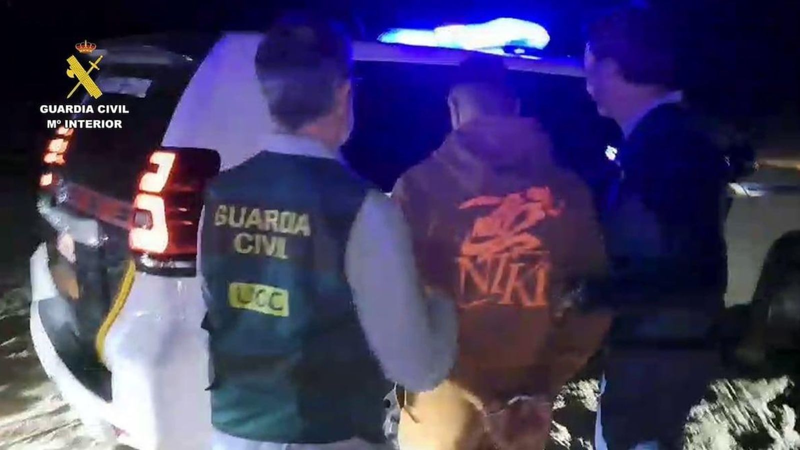 Uno de los detenidos en la tarde de este viernes.