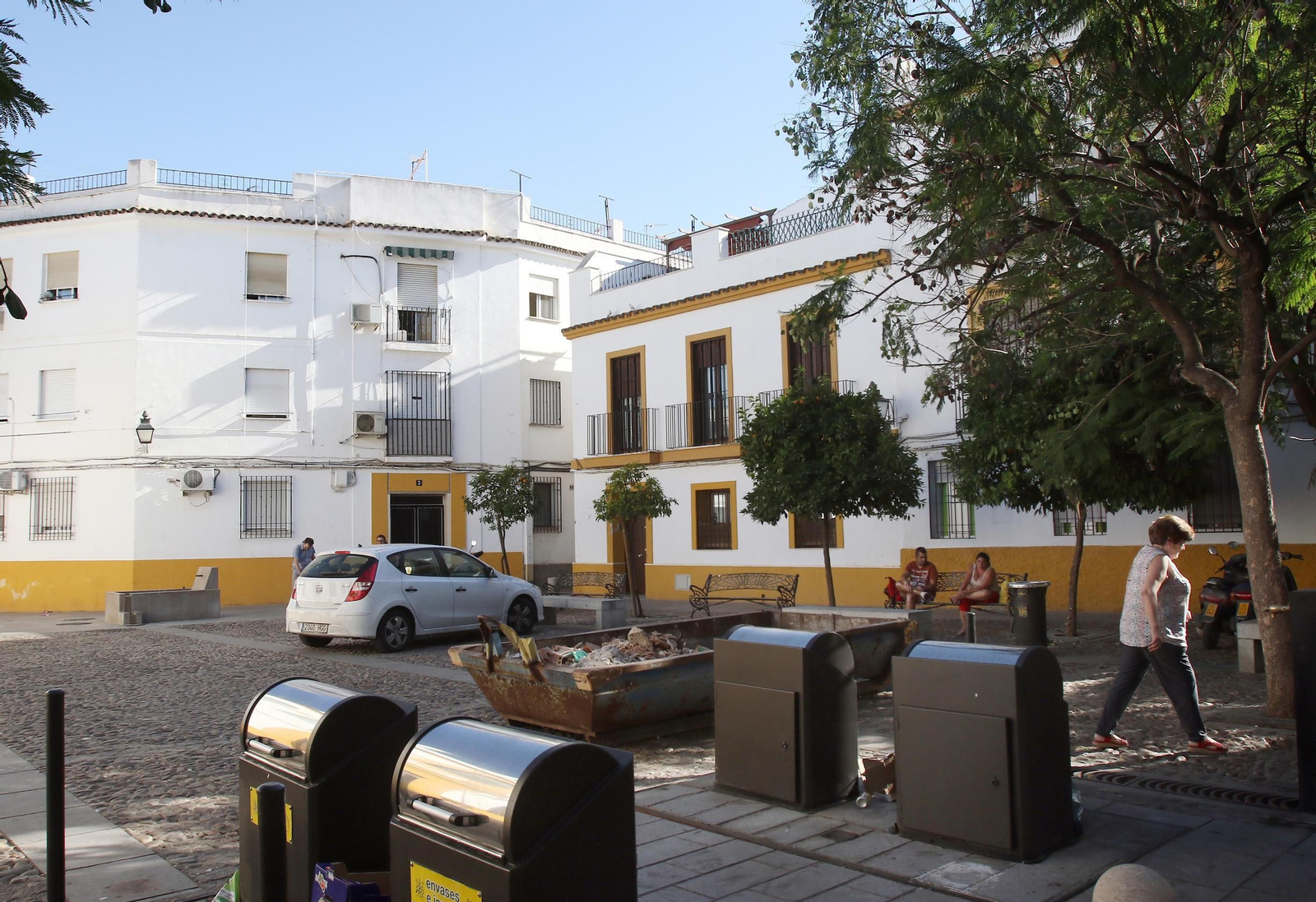 Plaza del Huerto Hundido, una de las zonas en conflicto. Plaza del Huerto Hundido, una de las zonas en conflicto.