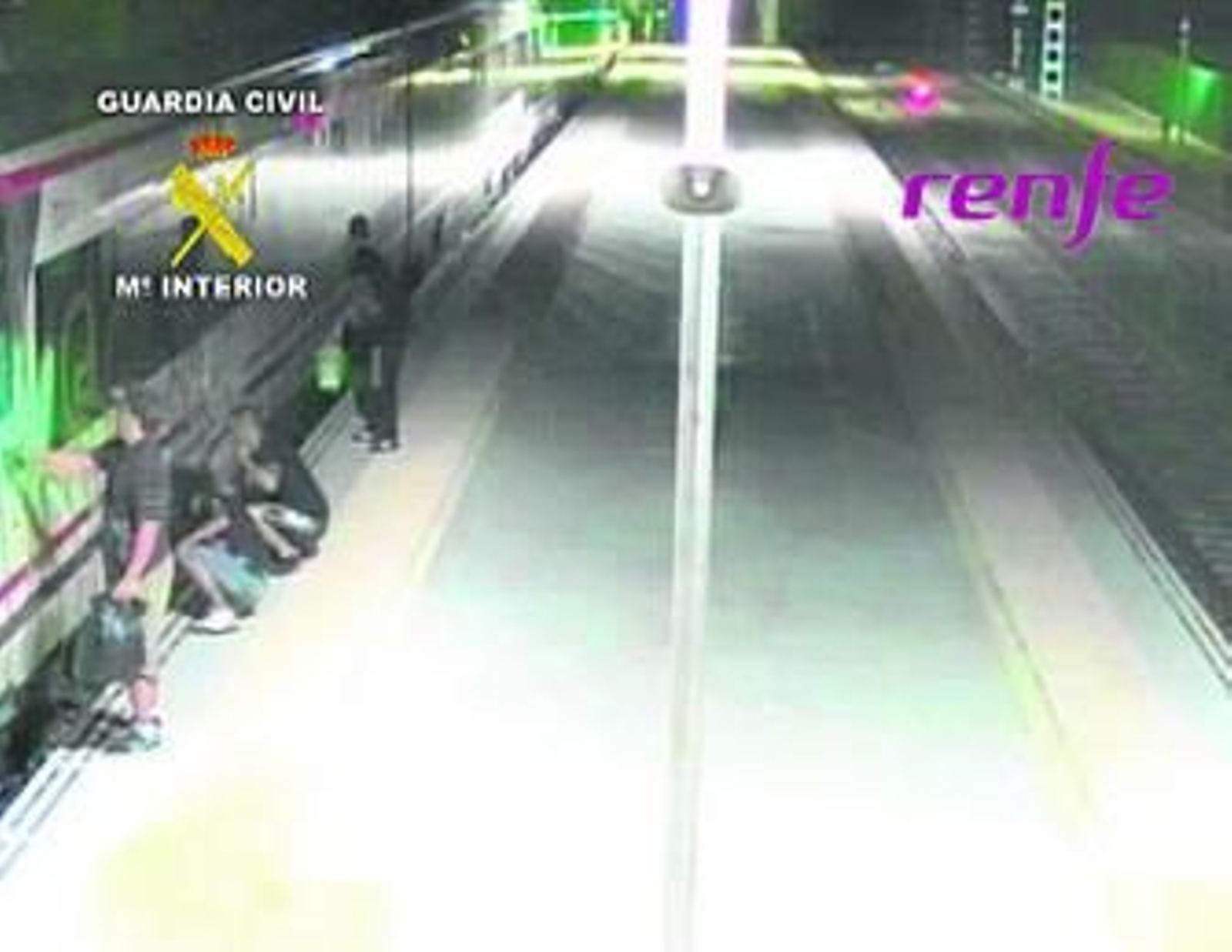 Imágenes tomadas por las cámaras de Renfe.