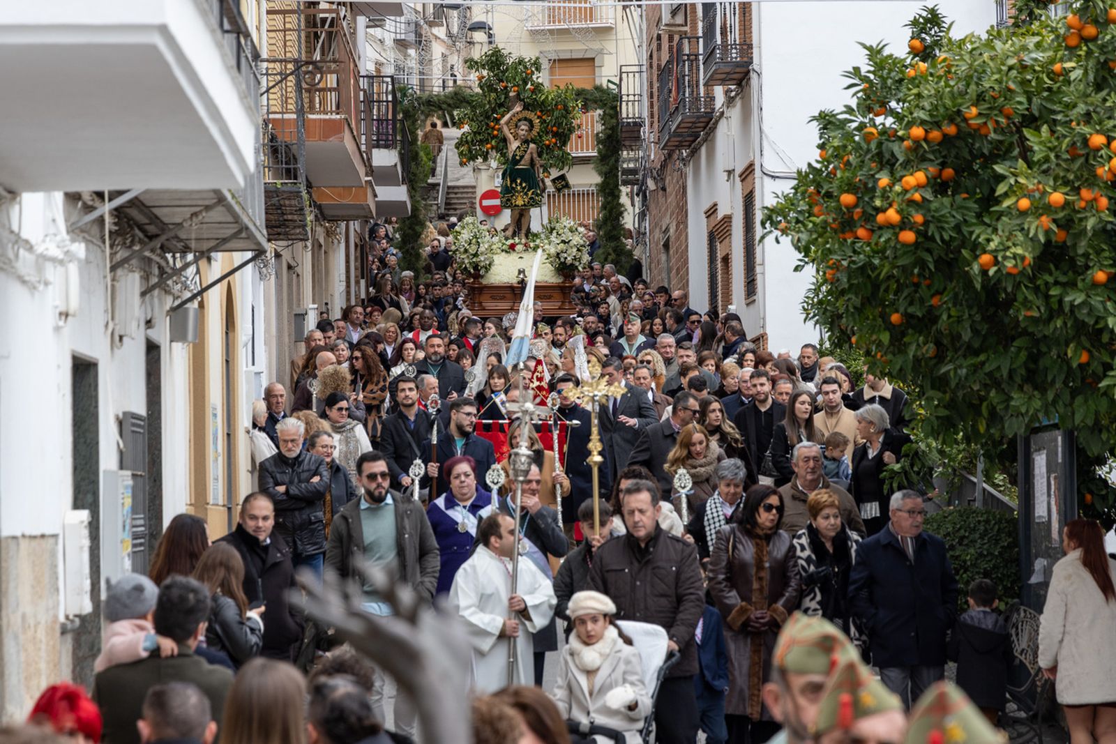 Solemne procesión de San Sebastián en La Guardia de Jaén