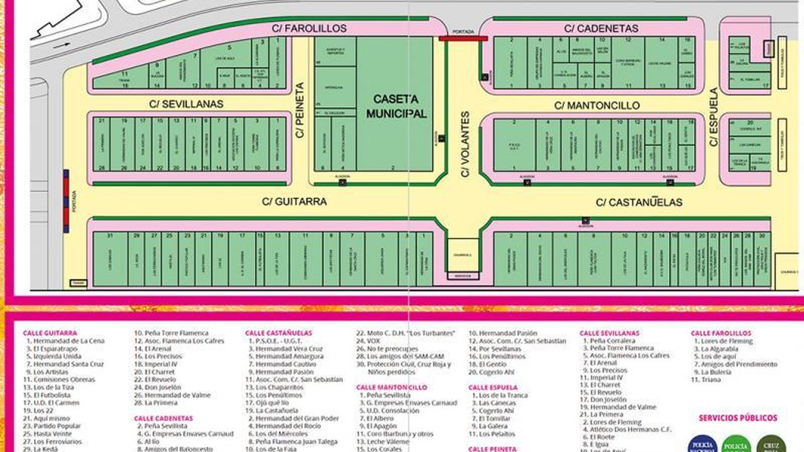 Plano de la Feria de Dos Hermanas 2024