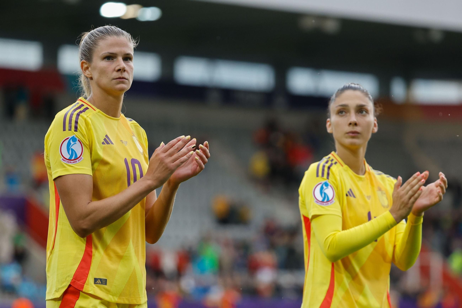 Las fotos de la goleada de España sobre Bélgica en la Eurocopa femenina
