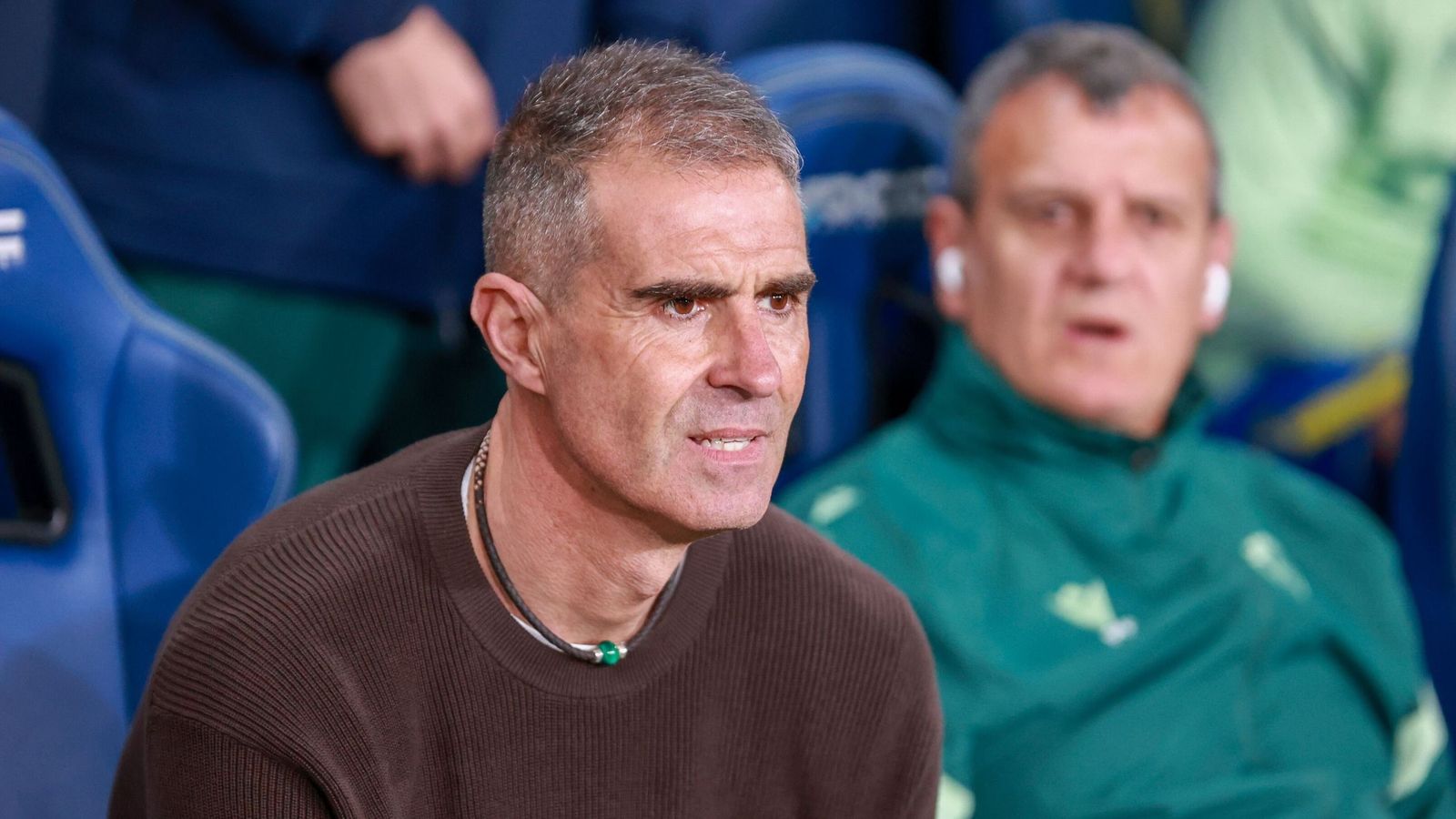 Gaizka Garitano, en uno de sus últimos partidos como técnico del Cádiz.