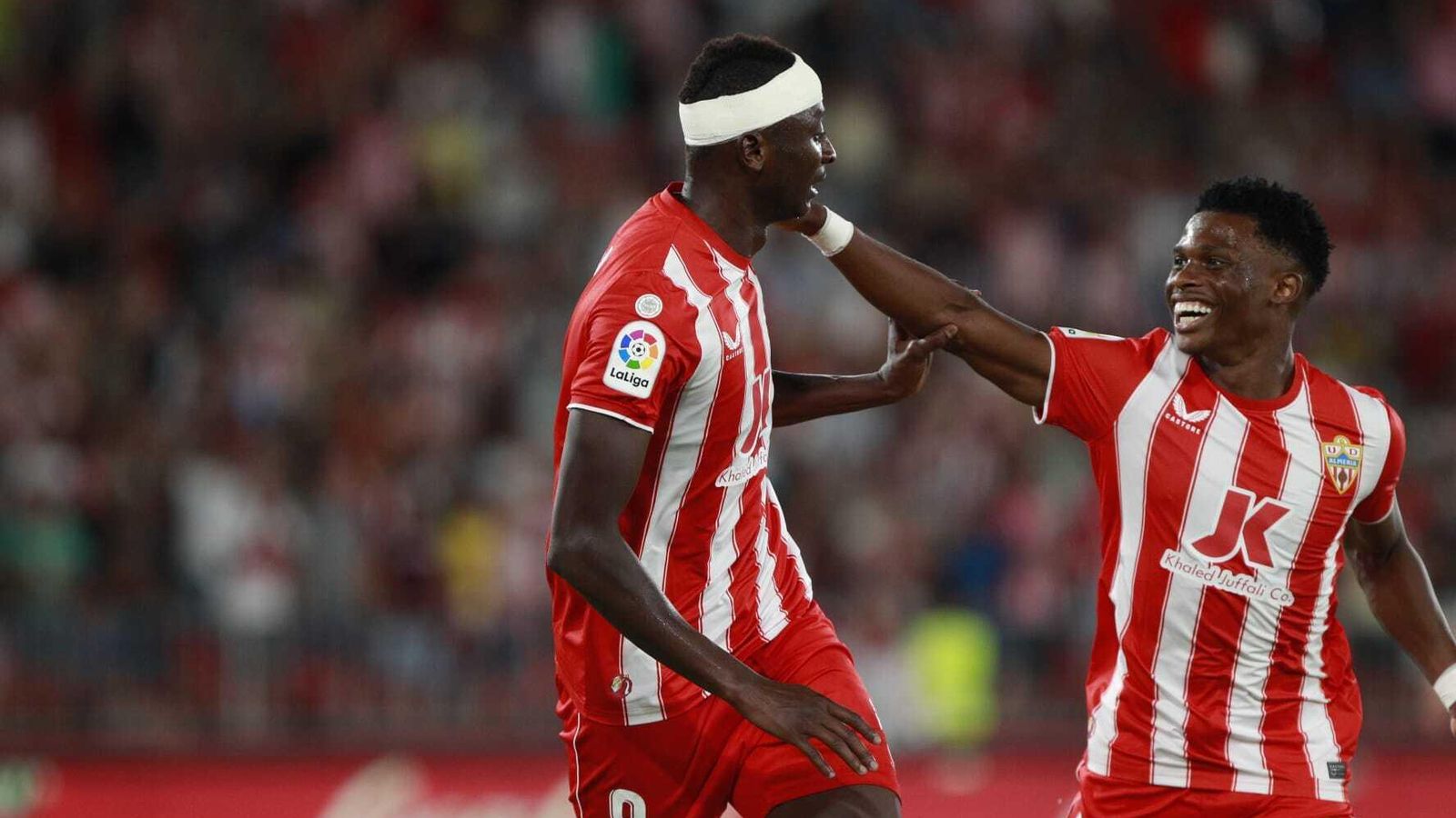 Sadiq, en la imagen celebrando el 2-1, y Ramazani estuvieron desatados en la segunda mitad