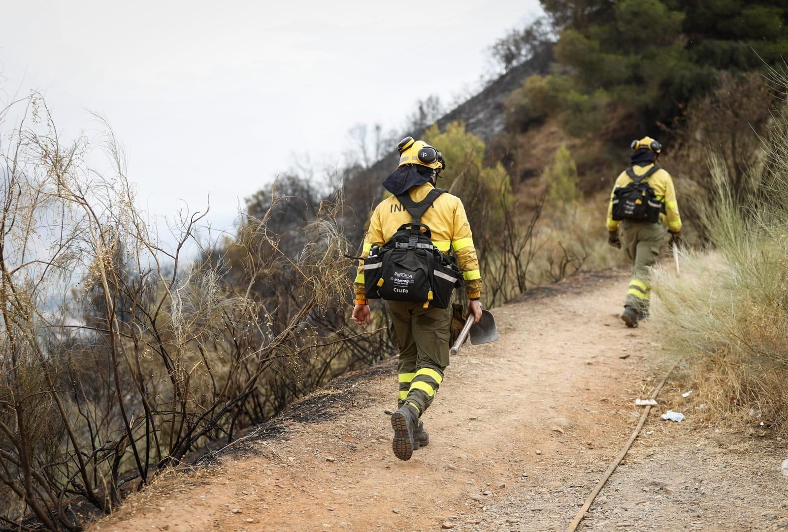 Las imágenes de la Fuente de la Bicha de Granada tras las llamas