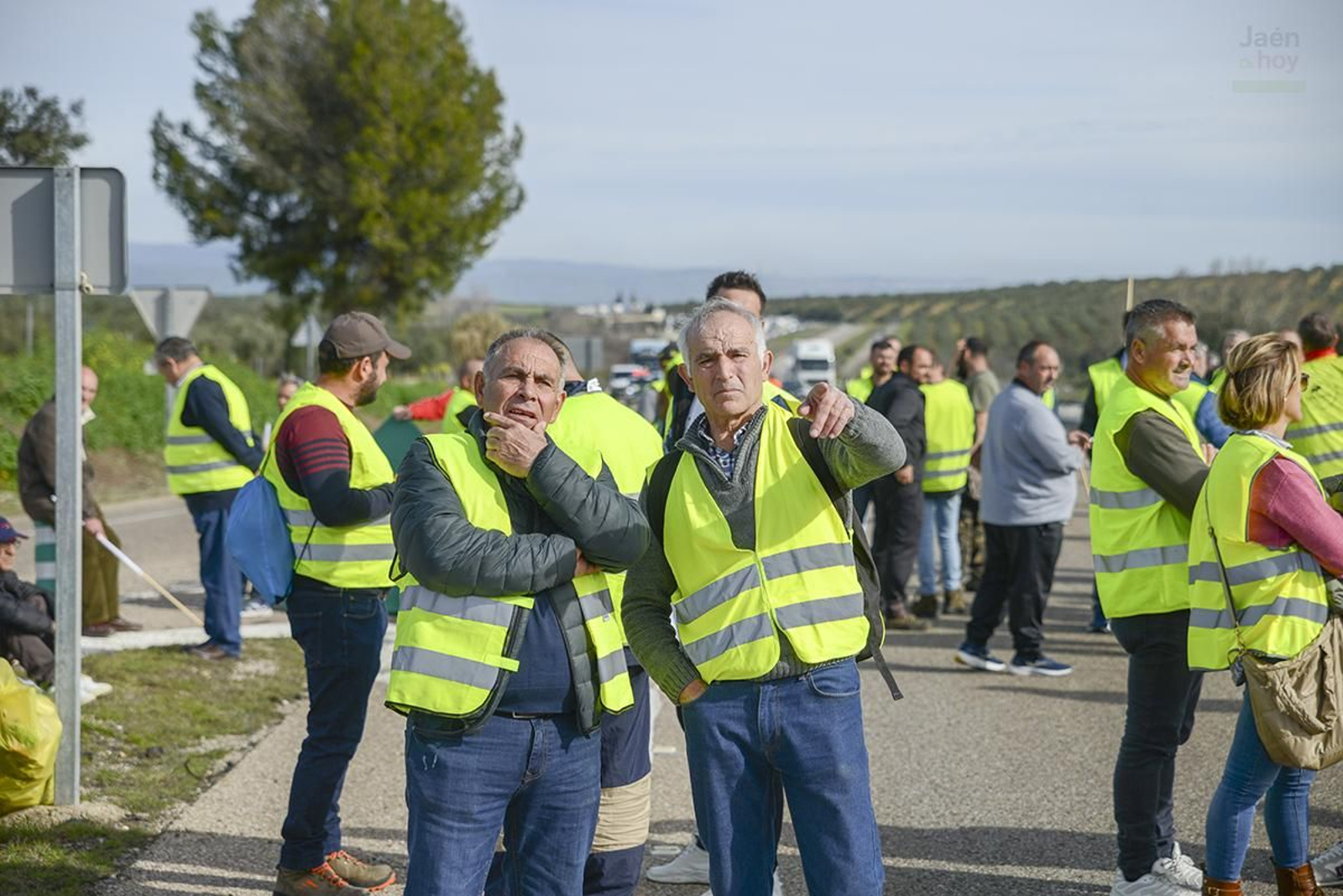 El campo protesta en Jaén por las medidas de la PAC.